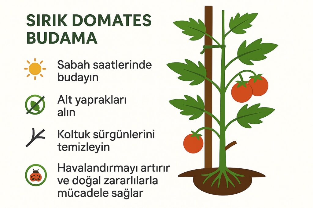 sırık domates budama