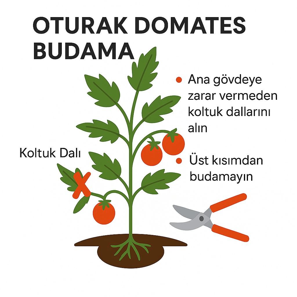 oturak domates budama