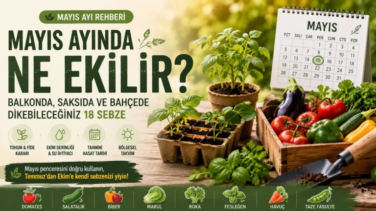 Mayıs Ayında Hangi Sebzeler Ekilir? Balkon, Saksı ve Bahçe İçin Tam Liste