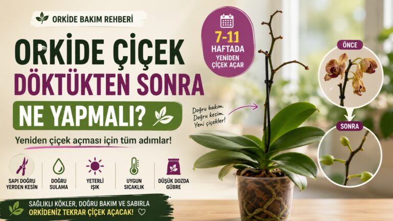 Orkide Çiçekleri Döküldü: Sonraki Dönem Nasıl Yeniden Çiçek Açar?
