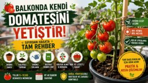 Saksıda Domates Yetiştirme Rehberi: Tohumdan Hasada Adım Adım (2026)