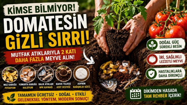 Hiçbir Yerde Söylenmeyen Domates Sırrı: Bu Karışım Verimi 2 Katına Çıkarıyor